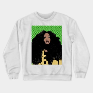 sza style pop art Crewneck Sweatshirt